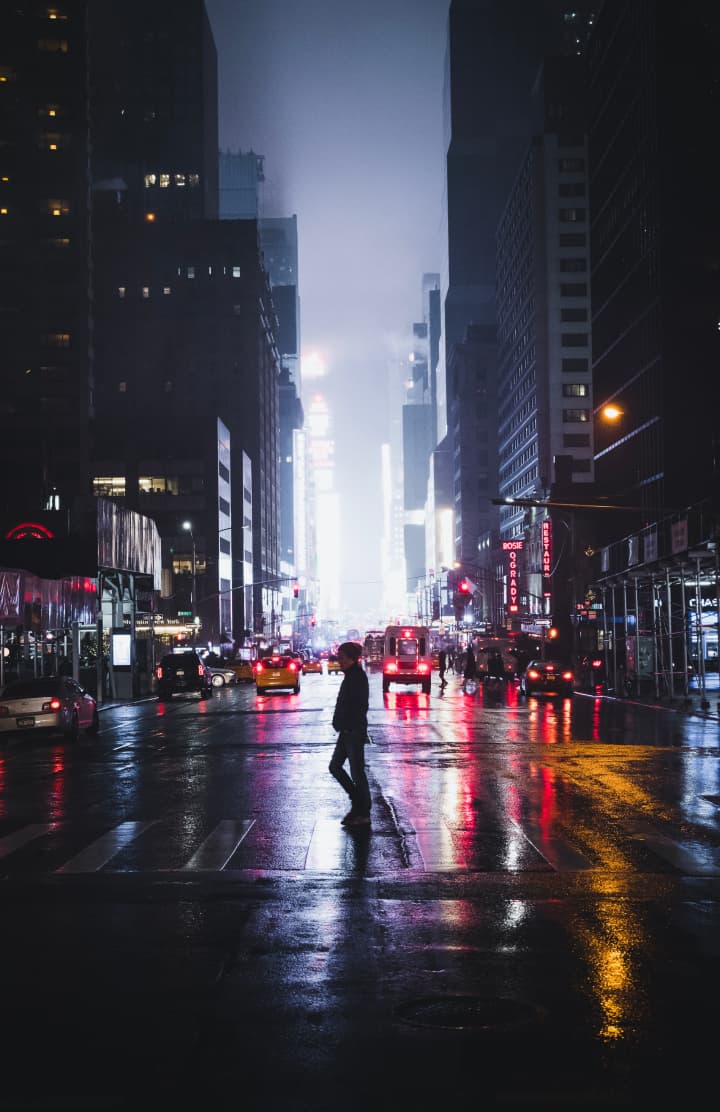 Street photography scene