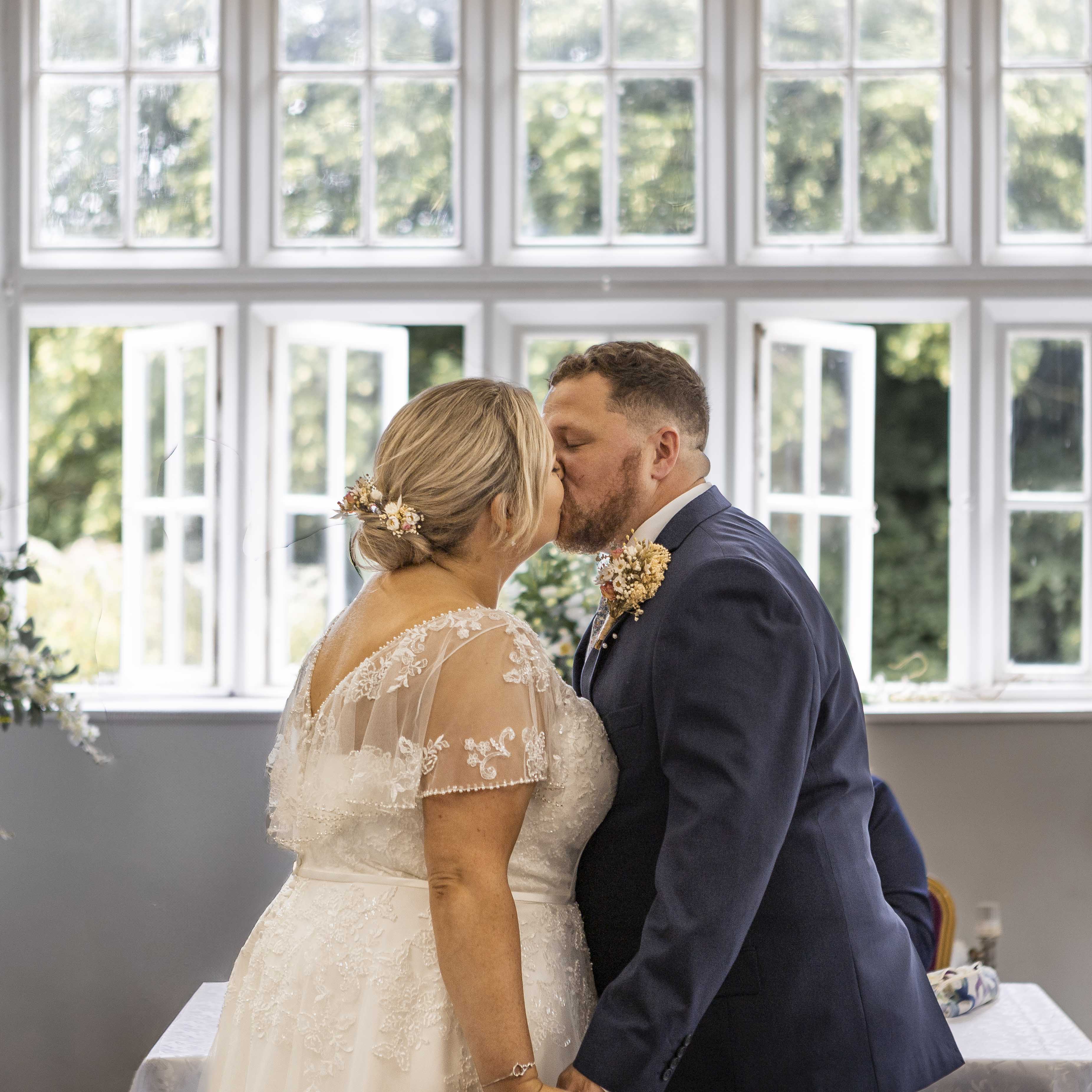 A candid portrait of a couple