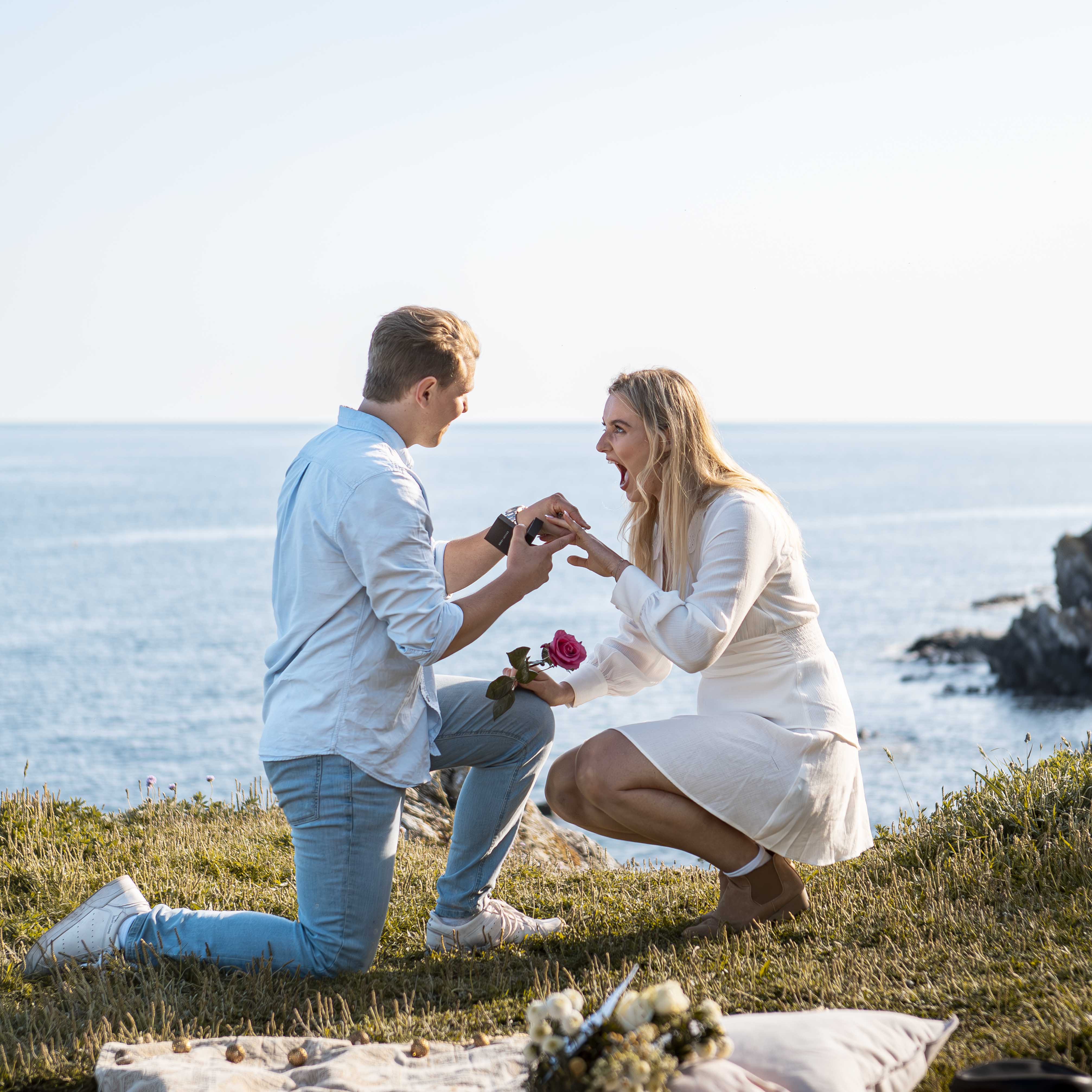 A relaxed portrait of a couple